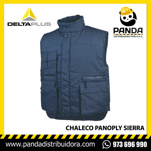 Gilet Rembourré DELTAPLUS – Multipoches, Côtés élastiques, Fermeture éclair Anti-froid – Idéal Pour Le Travail En Extérieur (lot De 20)